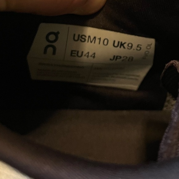 On Cloud men’s runningng shoes size 10 excellentlent condition - Picture 6 of 7